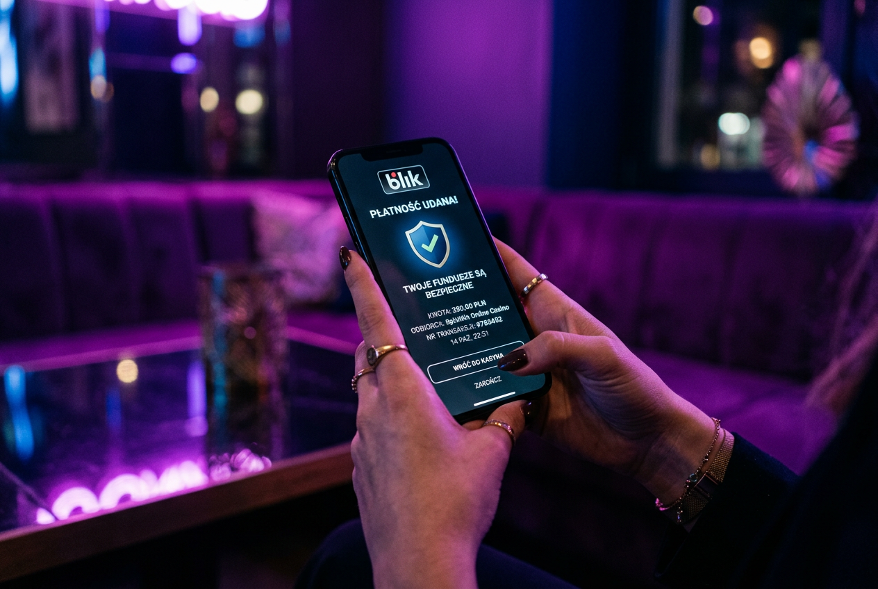 Bezpieczna płatność mobilna BLIK w kasynie online